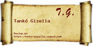 Tankó Gizella névjegykártya