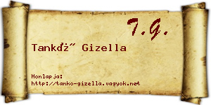 Tankó Gizella névjegykártya